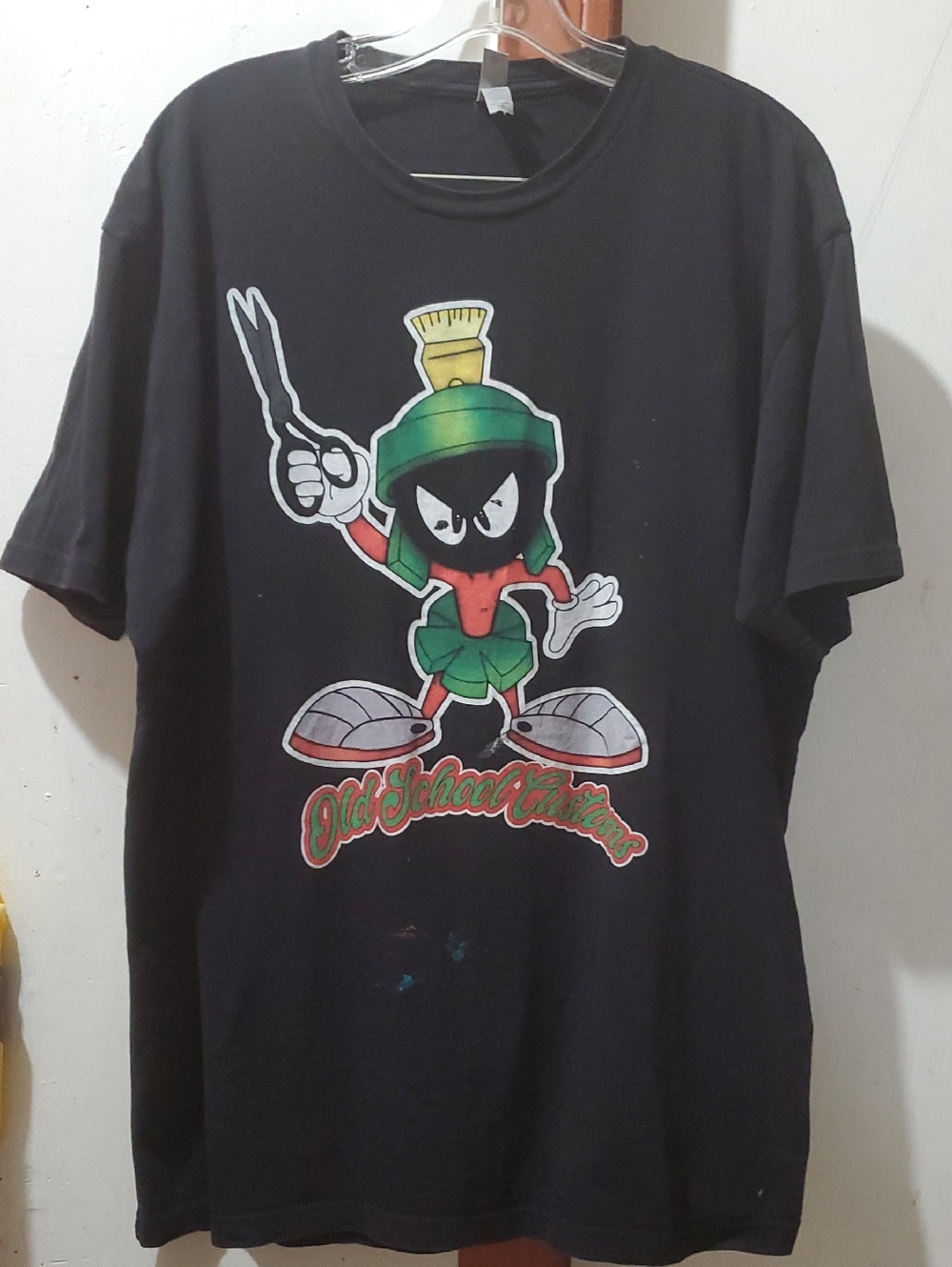 NEXT LEVEL NL men Black Marvin the Martian Graphic Tee Size XXL